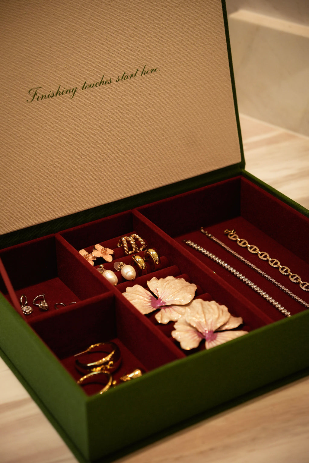 Jewellery Book - Dark Green