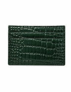 Socialità Card Holder – Green Croc